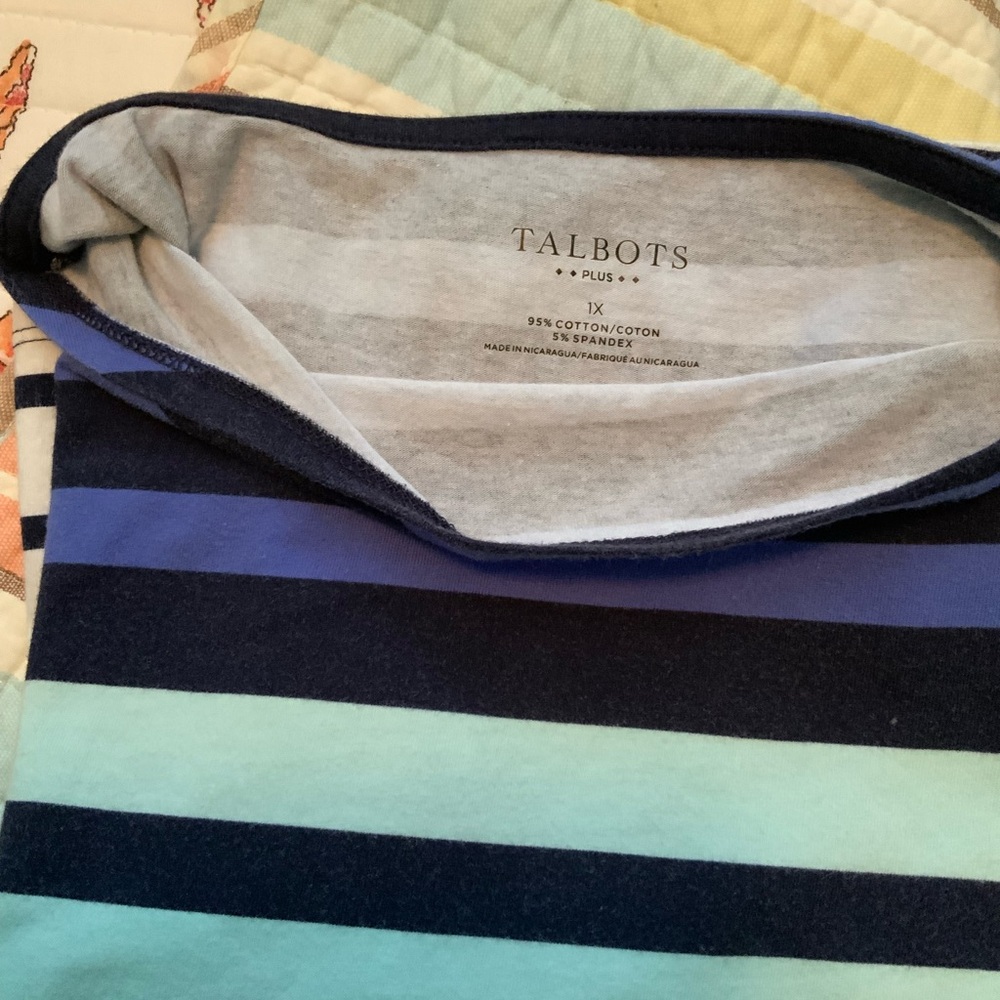 Talbots Multicolor Striped Top - Picture 2 of 2